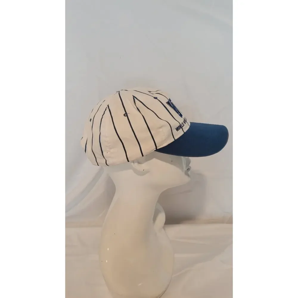 Vintage WWF World Wrestling Federation Pinstripe Snapback Hat Made USA Wrestling